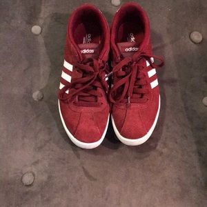 Red adidas. Only worn twice